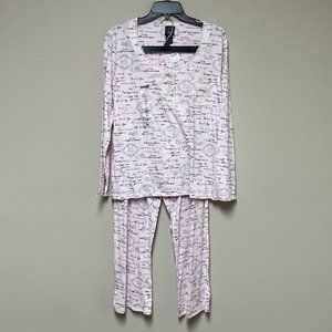 NWT Laura Ashley Pajama Long Sleeve Pajama Set